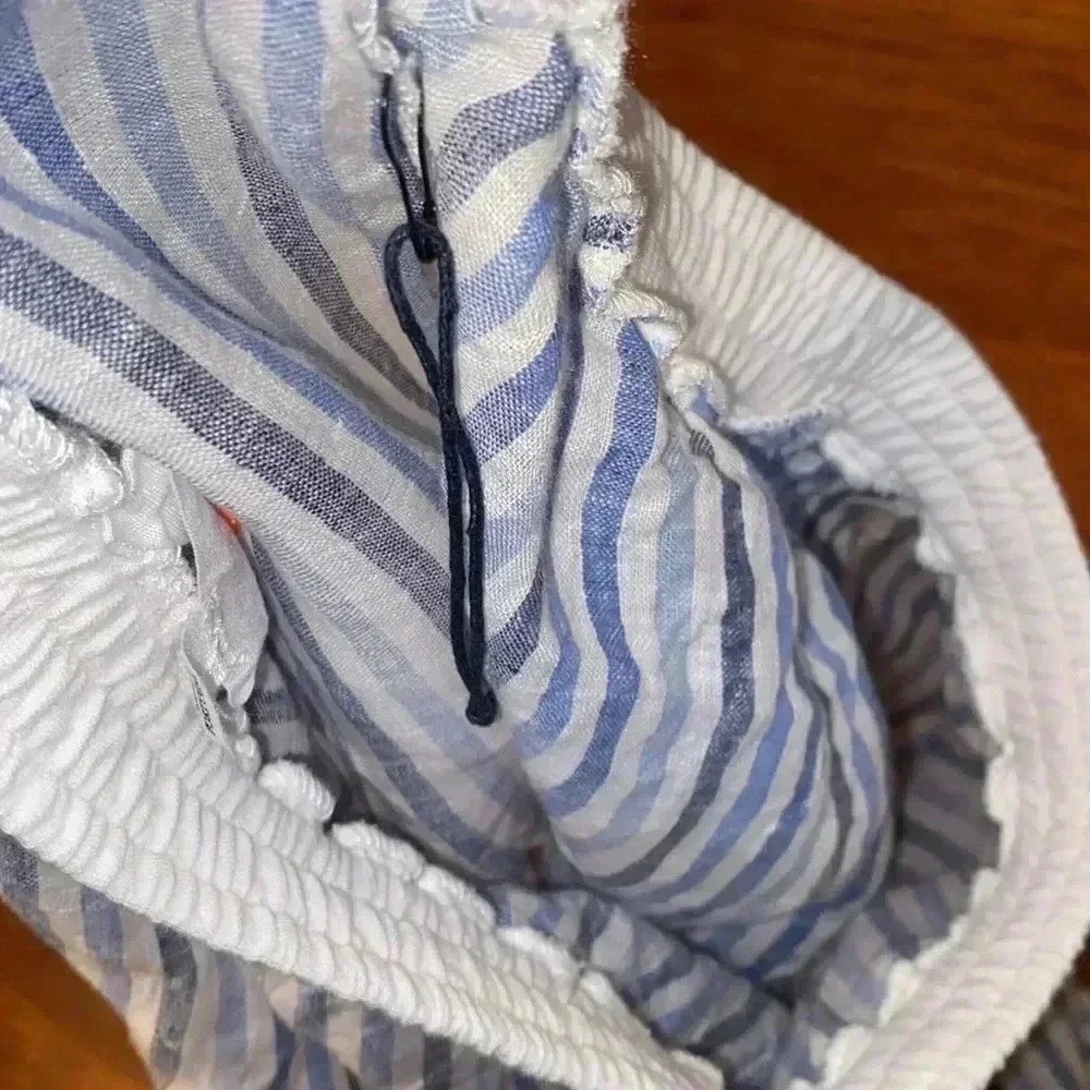 Sita Murt - 100 % linen blue/white stripe skirt - new w/o tag - size 40 (US 8) - Picture 6 of 9